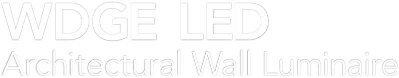 WDGE LED Architectural Wall Luminaire